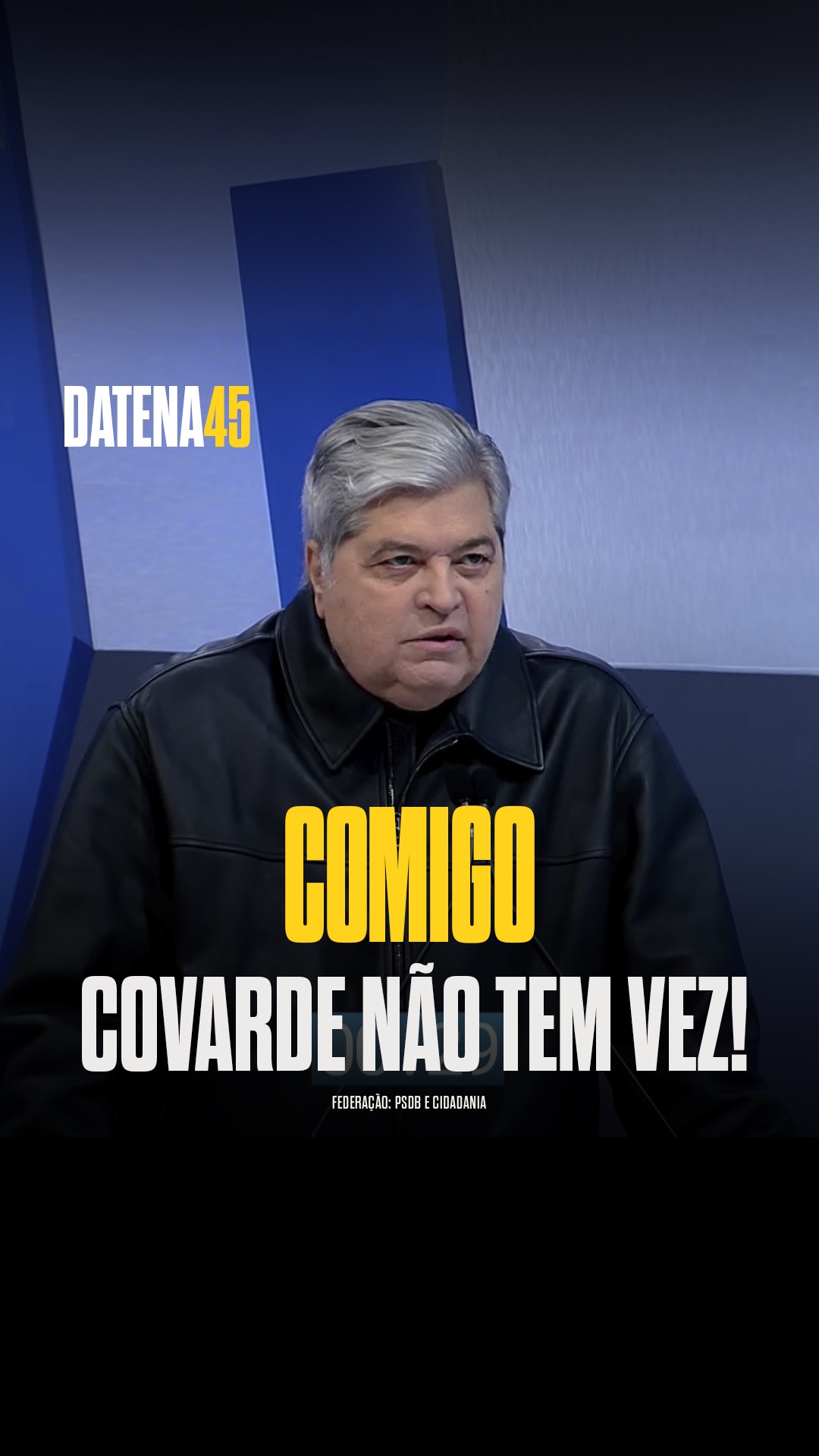 Não bato em covarde duas vezes! Só a justiça é o caminho pra bandido.