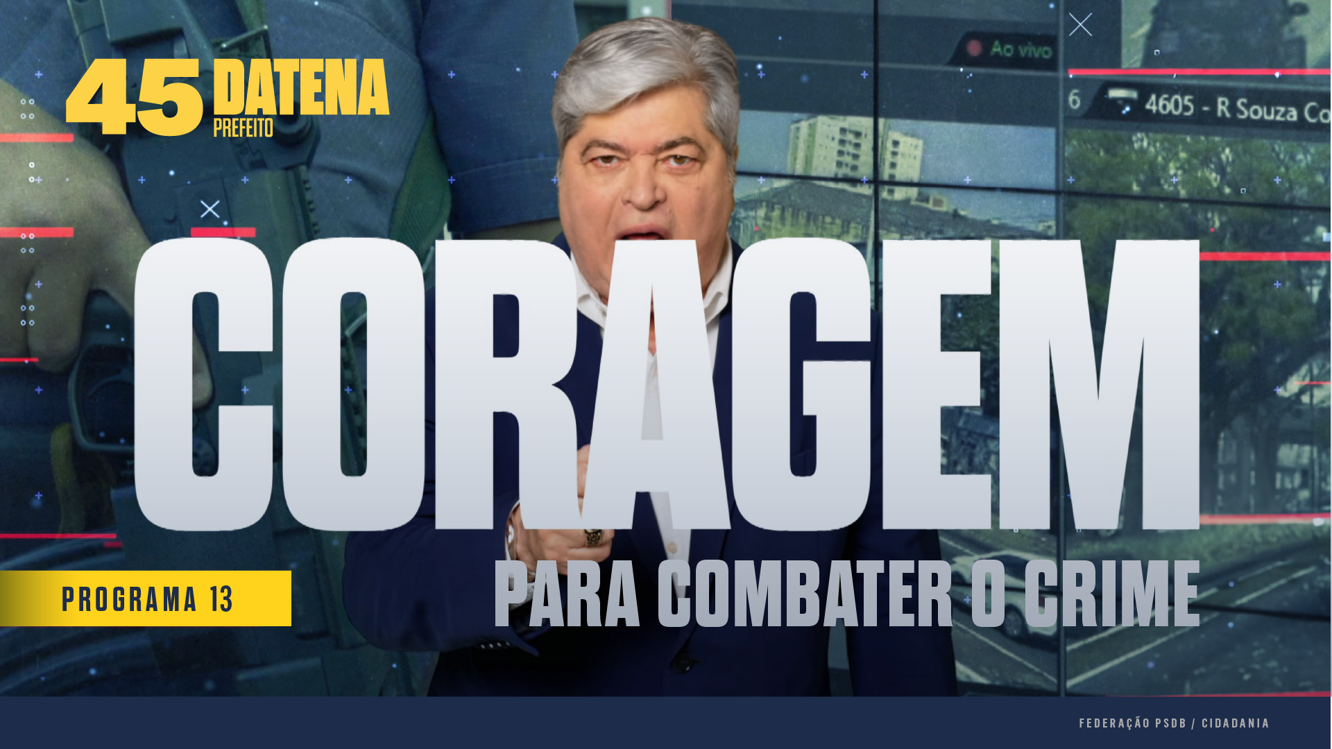 Coragem para combater o crime!